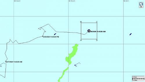Рыболовецкое судно Jor. Kongwattana 54 затонуло в 2,9 км к северу от острова Рача-Ной около полудня 26 февраля. Фото: ВМФ Таиланда