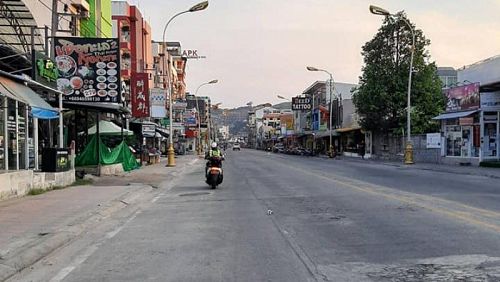 Улицы Патонга сегодня пусты, несмотря на Сонгкран. Фото: Полиция Патонга