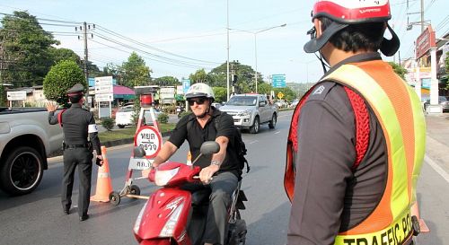 Неделя усиленного контроля на дорогах начнется 29 декабря. Фото: Архив The Phuket News