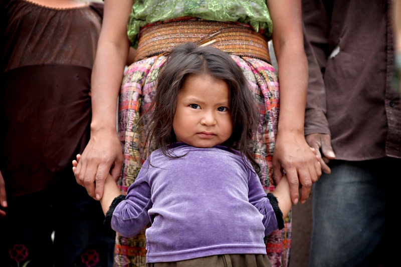 Девочка в Гватемале.