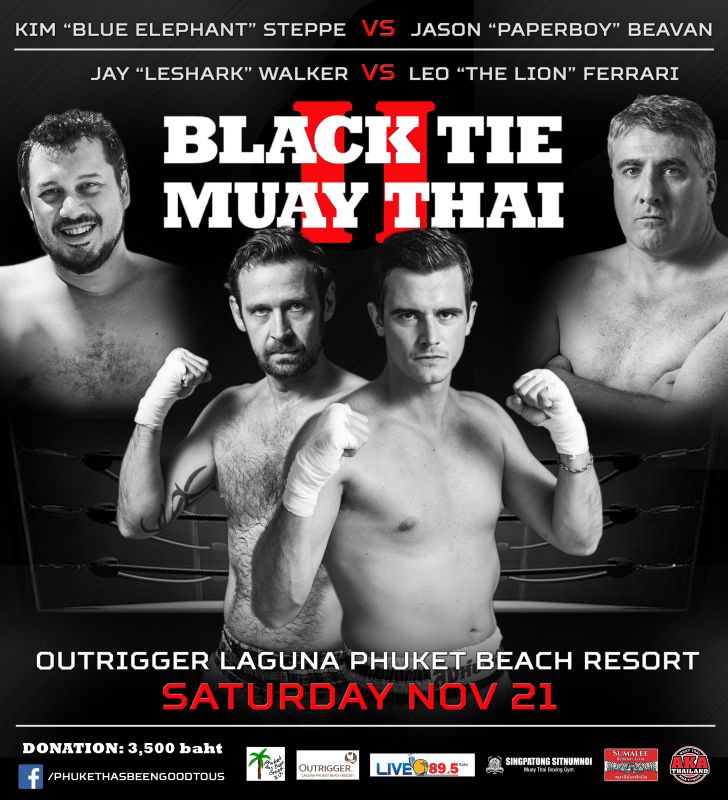 Четверо добровольцев выйдут на ринг Black Tie Muay Thai II