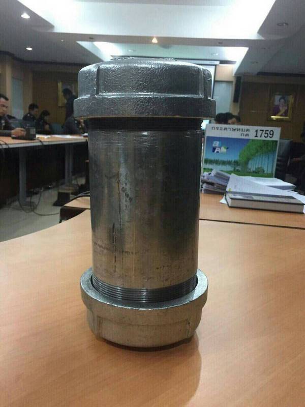 Модель самодельного взрывного устройства. Фото: Royal Thai Police