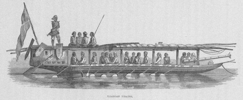 Проа пиратов народности илланум. Иллюстрация из книги Коллина Маккая