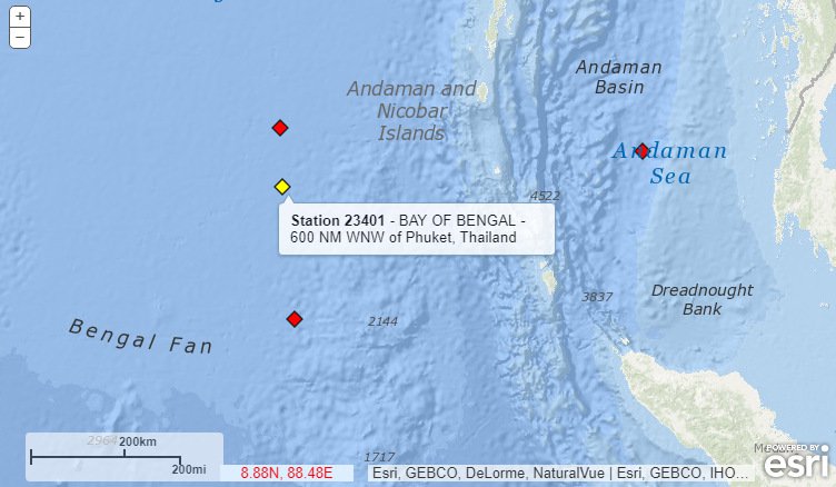 Таиланд завершает восстановление системы предупреждения о цунами в полном объеме. Новый буй в Андаманском море должен начать передачу информации в Национальный центр предупреждения о стихийных бедствиях (NDWC) уже сегодня.