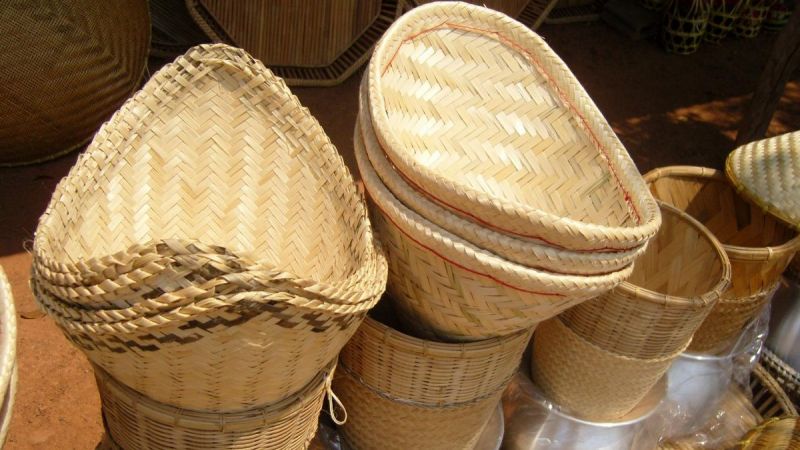 Традиционная плетеная утварь в тайском быту