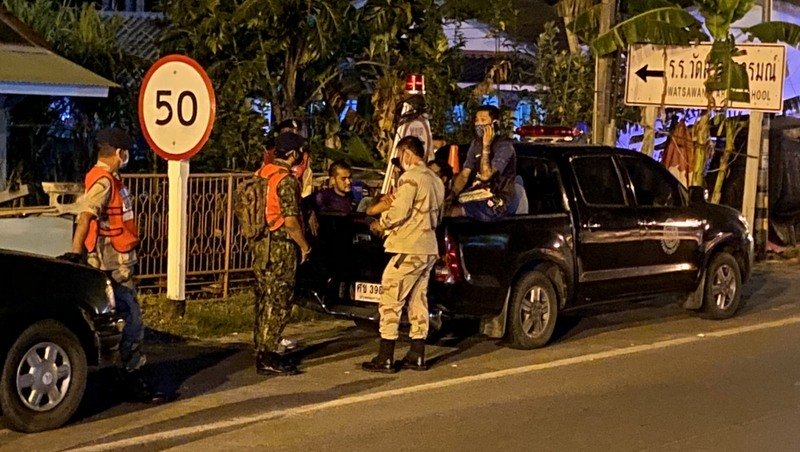Девять нарушителей комендантского часа задержали в Раваи. Фото: Полиция Чалонга