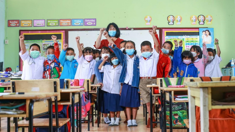 Пятый класс в школе Rae Siam School в провинции Ратчабури. Фото: Penchan Charoensuthipan / Bangkok Post