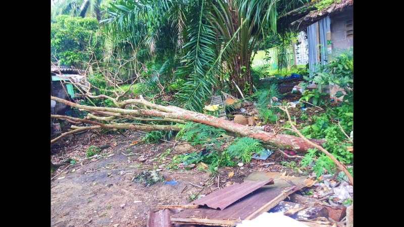 Ущерб от удара стихии в Чернг-Талей. Фото: Муниципалитет Чернг-Талей