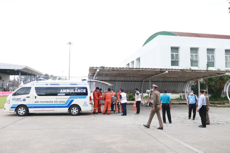 Сотрудники аэропорта Пхукета отработали взаимодействие с полицией. Фото: АоТ Phuket