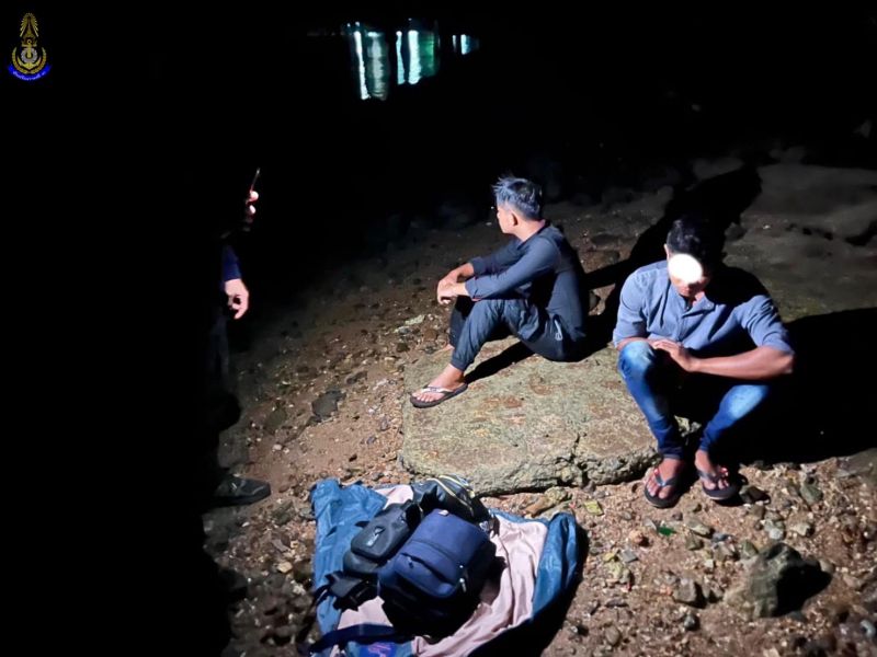 Нелегальных мигрантов из Мьянмы задержали в Ранонге. Фото: Третье региональное командование ВМФ