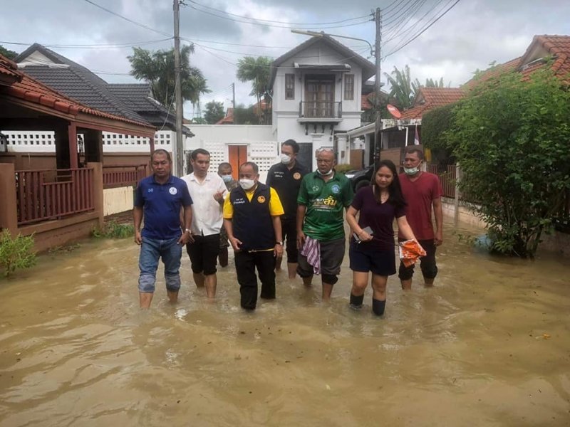 Наводнение в Срисунтхорне. Фото: Муниципалитет Срисунтхорна