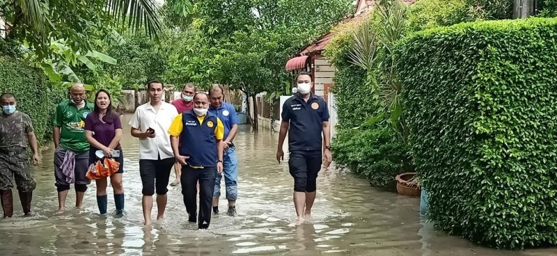 Наводнение в Срисунтхорне. Фото: Муниципалитет Срисунтхорна