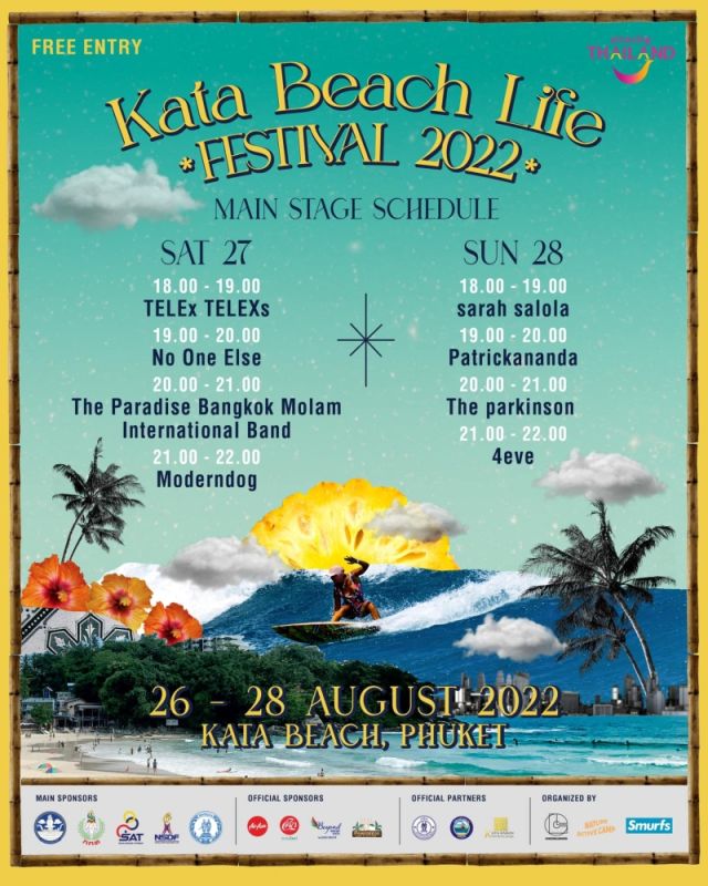 Минтуризма и ТАТ организуют новый фестиваль на пляже Ката. Изображение: Cheeze Events