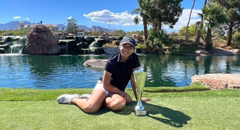 Луиза после победы на Sean Foley World Star Junior Golf в Лас-Вегасе. Фото: Marc Landgraf