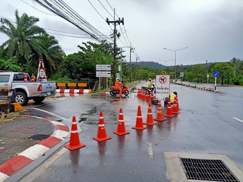 Дожди размыли дорогу в Кату. Фото: Phuket Info Center