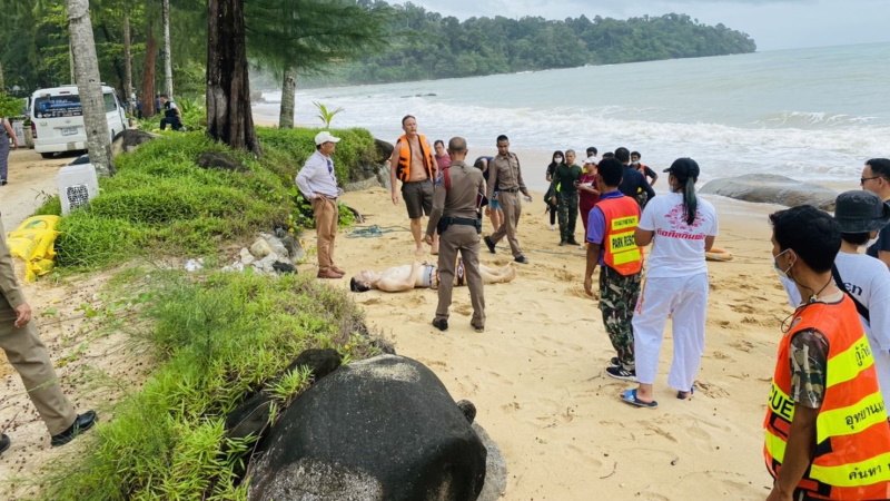 Иностранец утонул в Кхао-Лаке. Тело через несколько часов нашла поисково-спасательная команда ВМФ. Фото: Туристическая полиция
