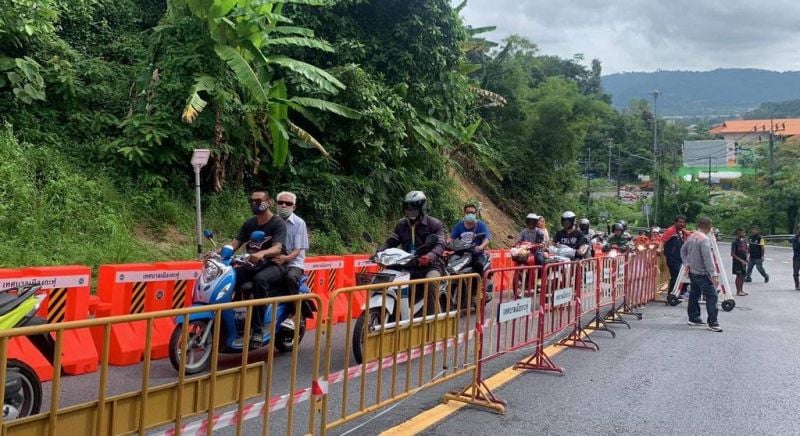 Перевал Кату-Патонг утром 29 октября. Фото: Phuket Info Center