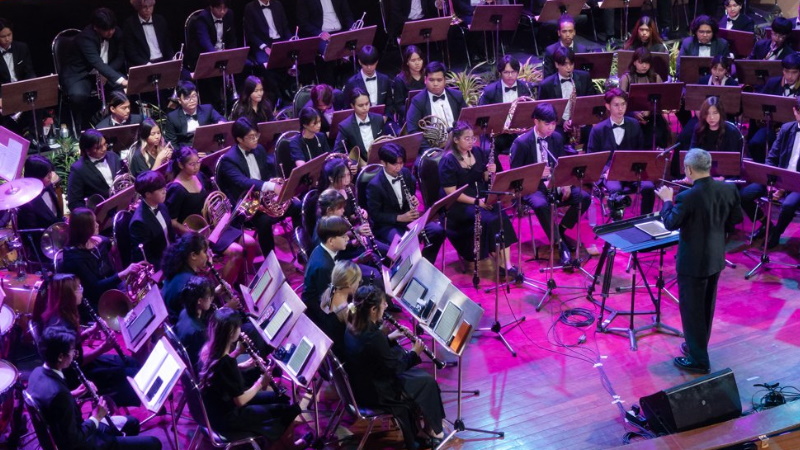 Духовой оркестр Университета Касетсарт даст концерты в Старом городе и на мысе Промтхеп. Фото: Kasetsart Winds / Facebook
