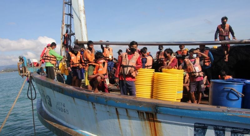 В ходе инспекции на рыболовецких судах власти не нашли ни одного нарушения и не получили ни одной жалобы от моряков. Фото: PR Phuket