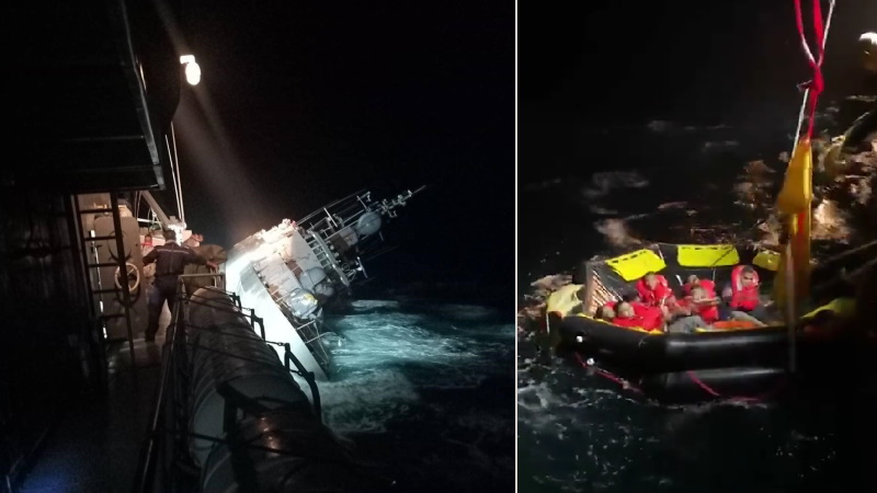 Корвет ВМФ Таиланда затонул в шторм в Сиамском заливе