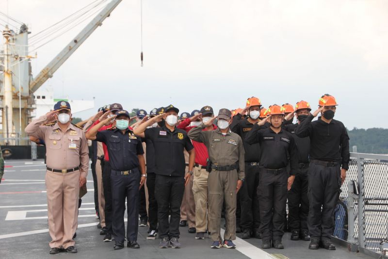 Флот отрабатывает действия по оказанию помощи жертвам стихийного бедствия. Фото: PR Phuket