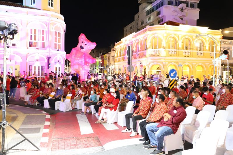 Открытие Пхукетского фестиваля лампад 2023 в Старом городе 15 января. Фото: Phuket City Municipality