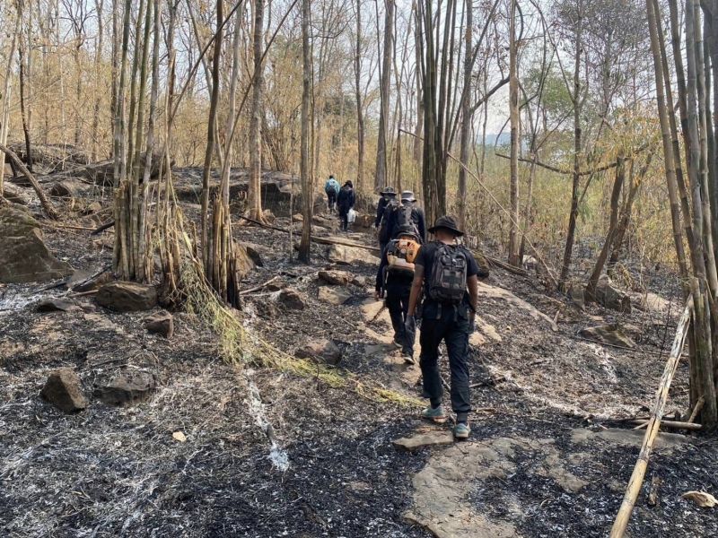 Пожар в неназванной провинции из публикации DNP от 12 марта 2023 года. Фото: DNP