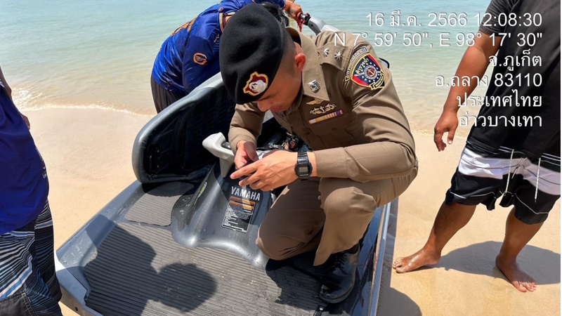 Морская полиция проверила аквабайки на пляже Банг-Тао и пообещала регулярные инспекции в будущем. Фото: Marine Police