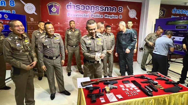 Полиция подвела итоги операции Defeat Andaman в семи провинциях южного Таиланда. Фото: Phuket Info Center