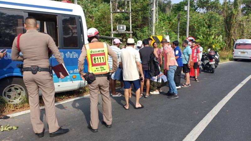 Авария с участием туристического автобуса 24 апреля. Фото: Ruamjai Foundation / Bank Pongpan Nakwanit