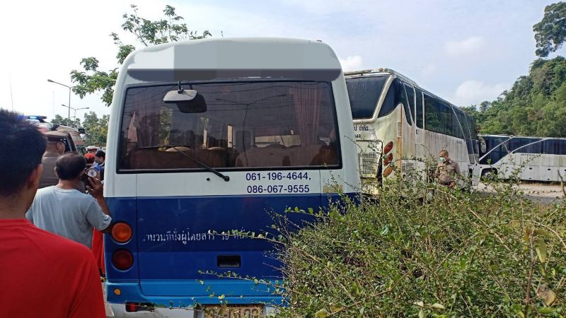 Авария с участием туристического автобуса 24 апреля. Фото: Ruamjai Foundation / Bank Pongpan Nakwanit