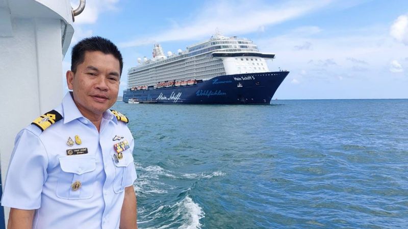 Круизный лайнер Mein Schiff 5 покидает воды Азии до следующего сезона. Фото: PR Phuket