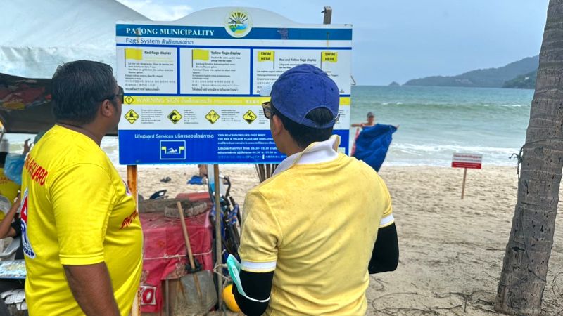 Проверка готовности спасателей в Патонге. Фото: Patong Surf Life Saving