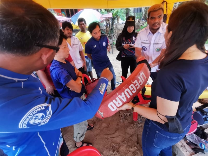 Проверка готовности спасателей на пляжах Сурин и Банг-Тао. Фото: PPAO