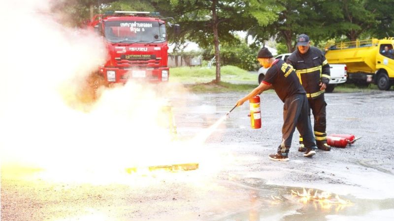 Пожарные учения в Чалонге. Фото: Chalong Municipality